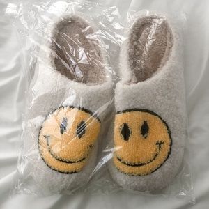 smiley face slippers